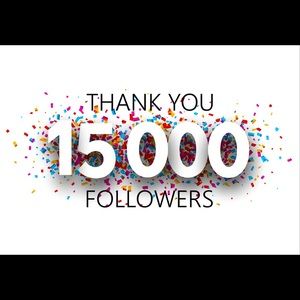 15,000k followers! 🎈